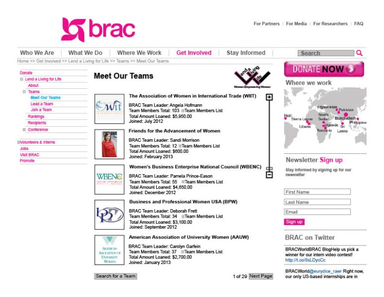 3-brac teams meet
